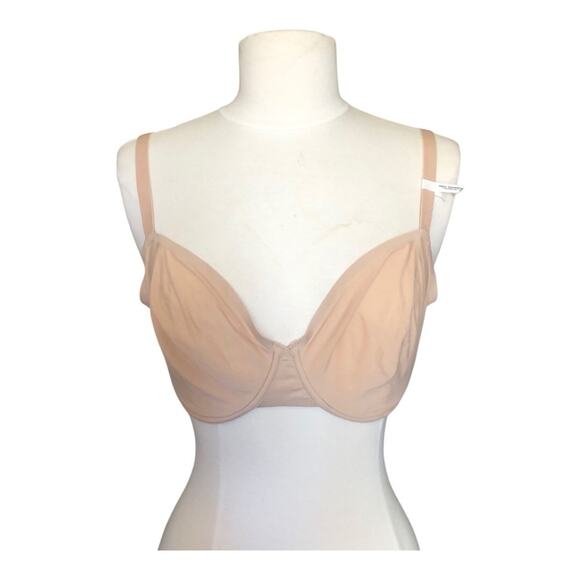 SMOOTHEZ by Aerie Full Coverage Lightly Lined Bra NWT Flexible Wire Beige 34DDD - Picture 2 of 15